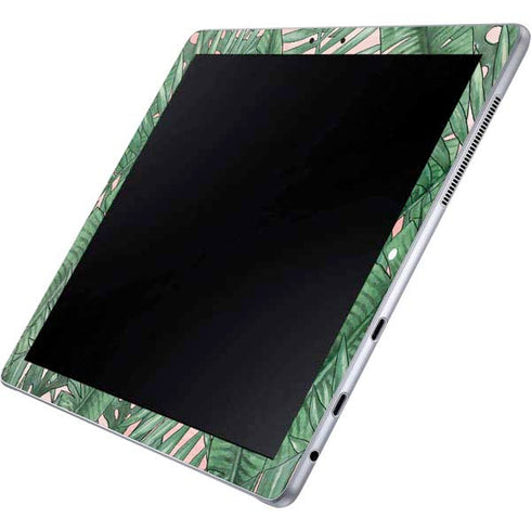 Spring Palm Leaves Galaxy Book 12in Skin